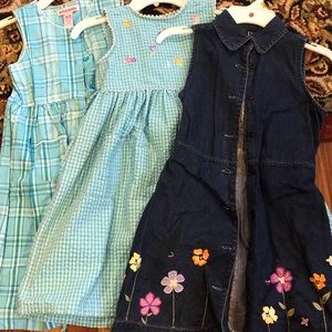 Assortment of Girls casual Dresses (group of 4)